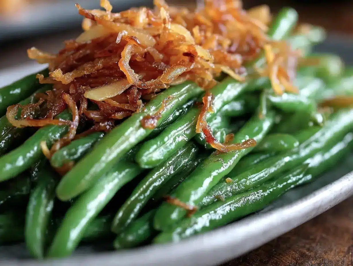 green beans almondine preparation steps