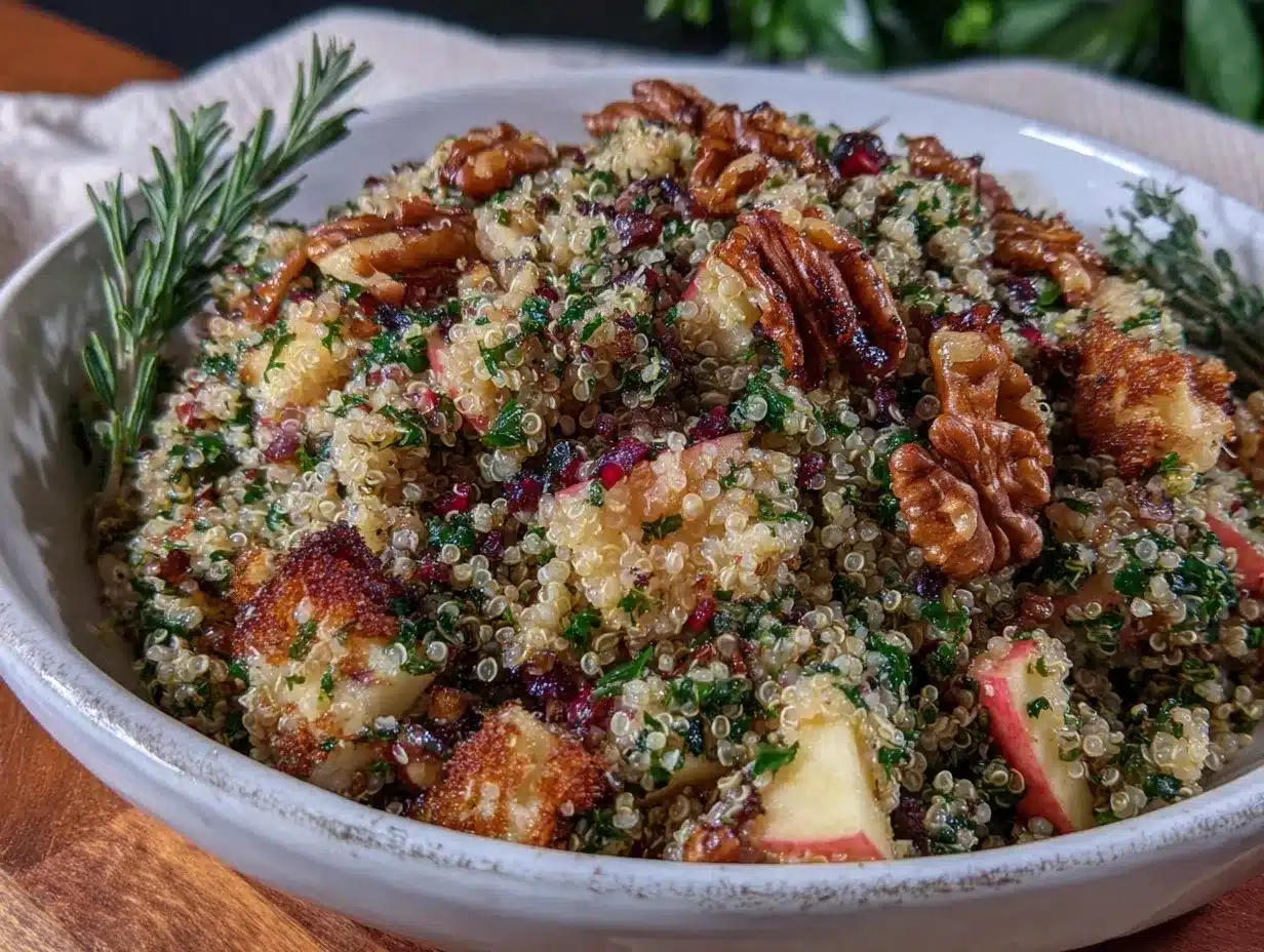 herbed quinoa stuffing preparation steps