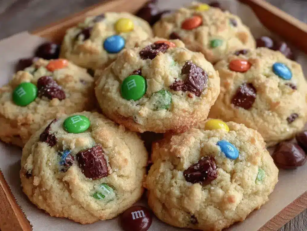 homemade M&M cookies - featured image