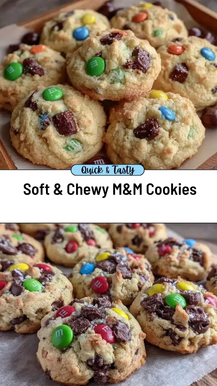 homemade M&M cookies recipe