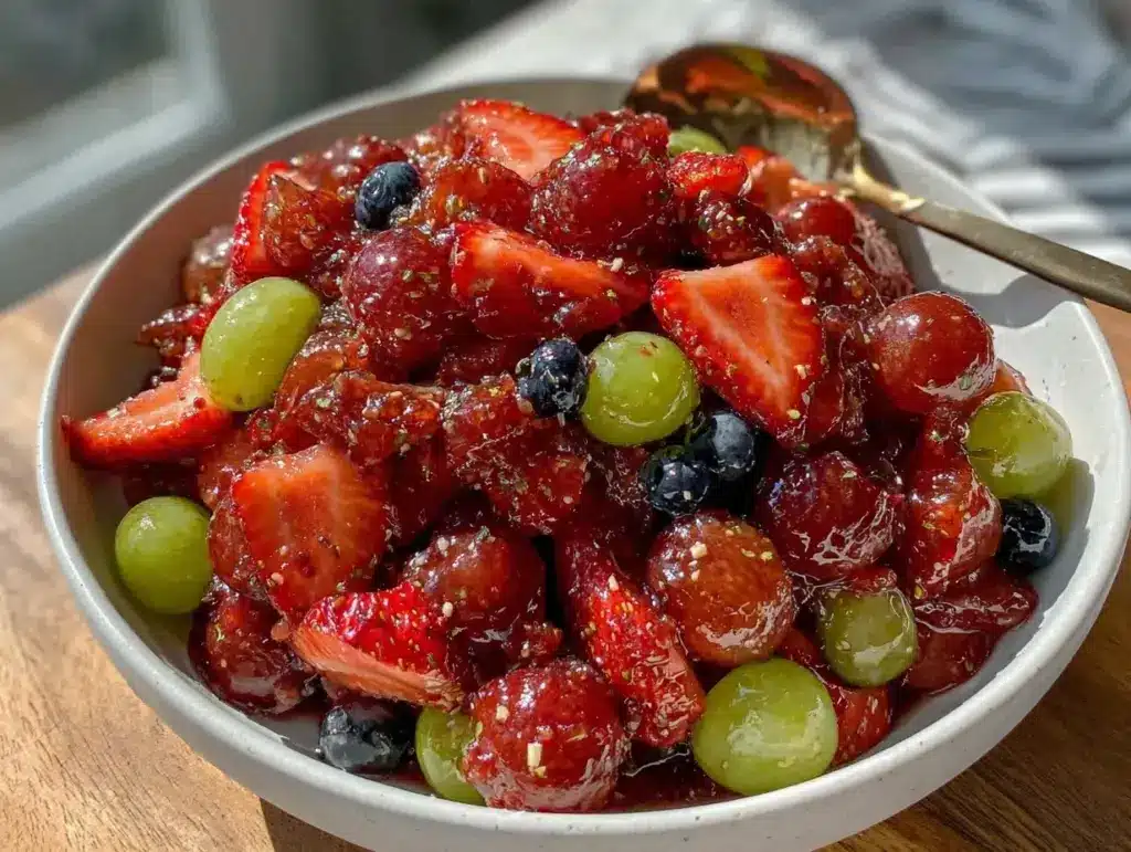 honey lime fruit salad - featured image