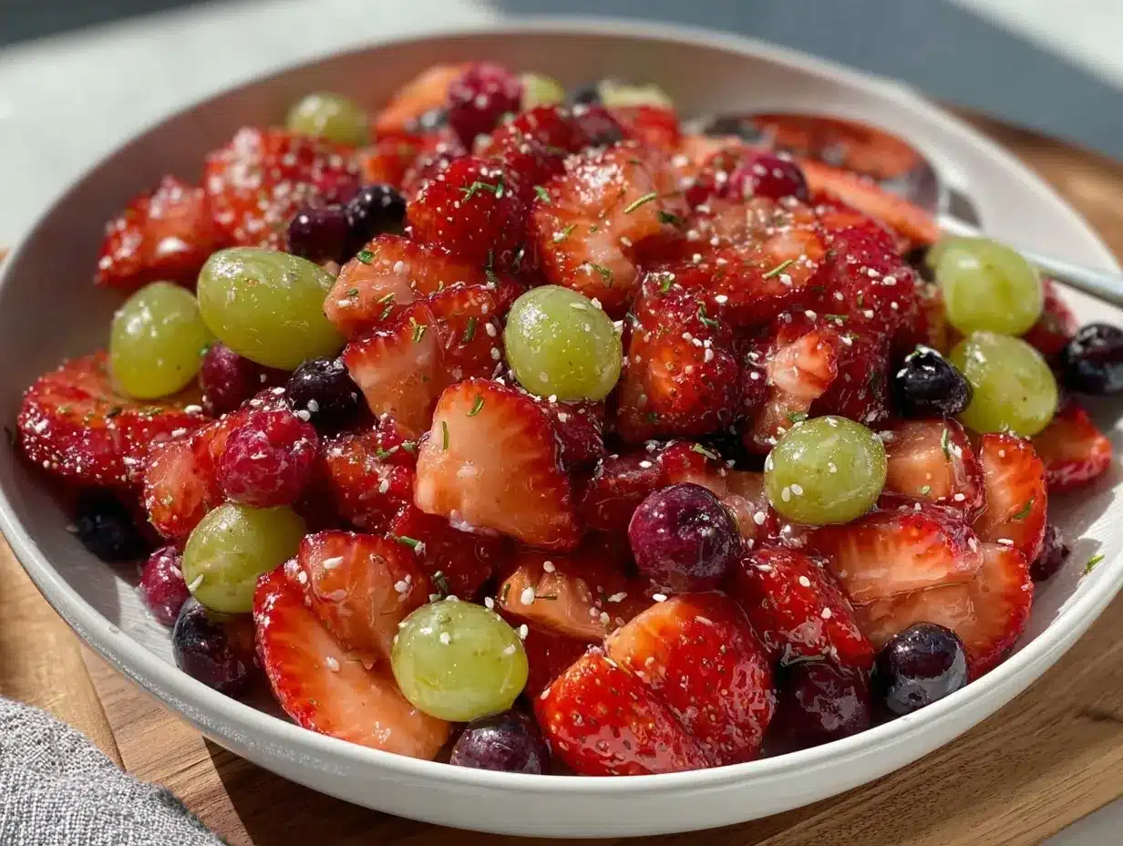 honey lime fruit salad preparation steps