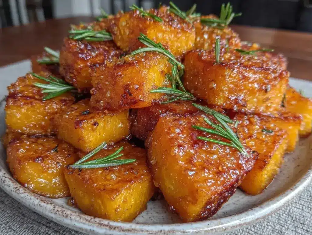 honey roasted butternut squash with rosemary - featured image