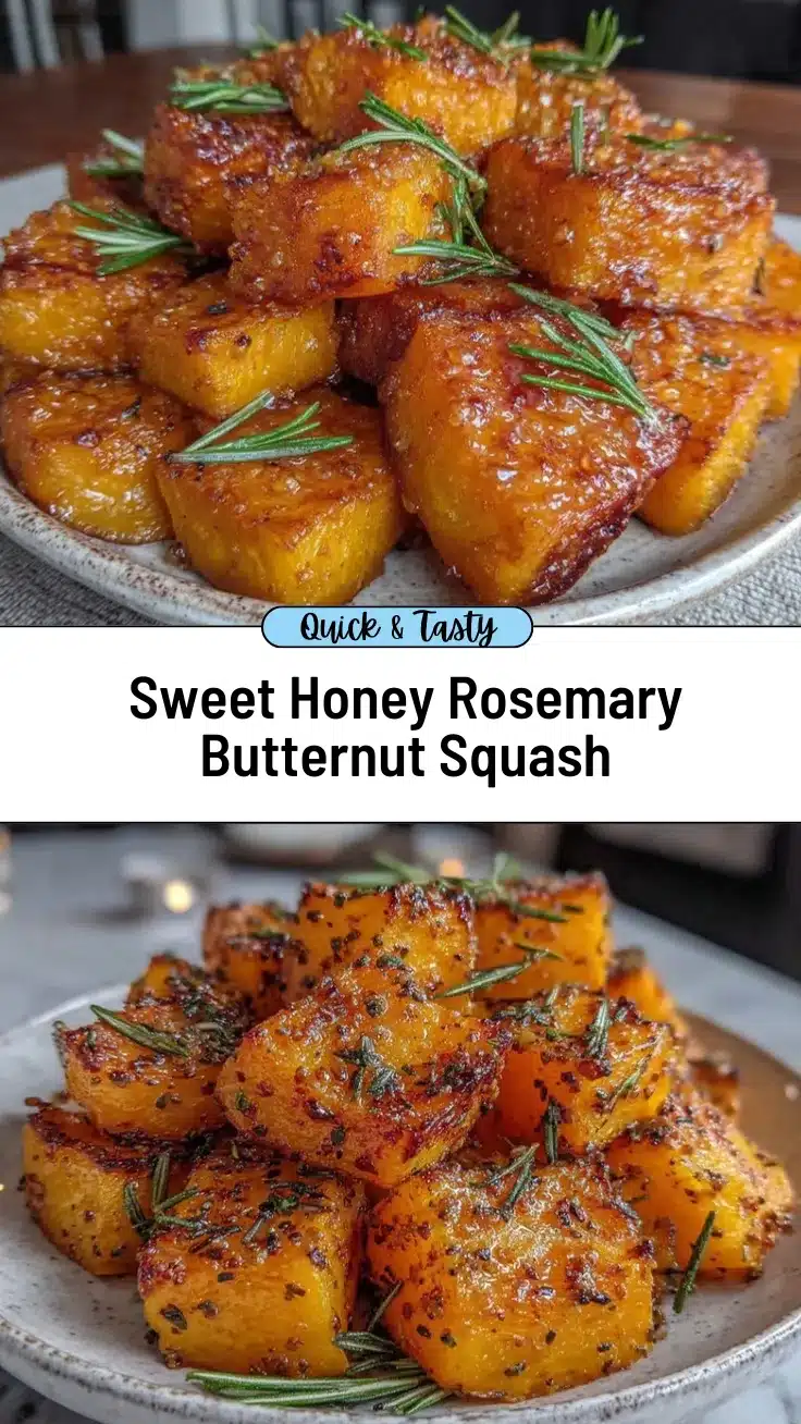 honey roasted butternut squash with rosemary recipe