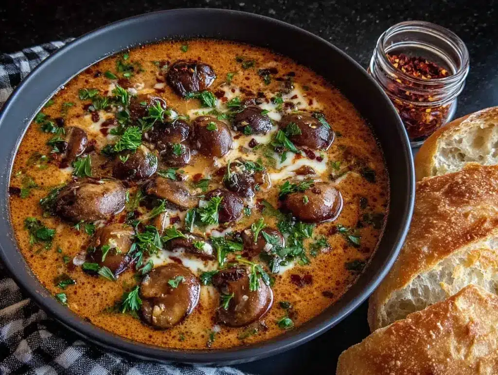 Hungarian mushroom soup - featured image