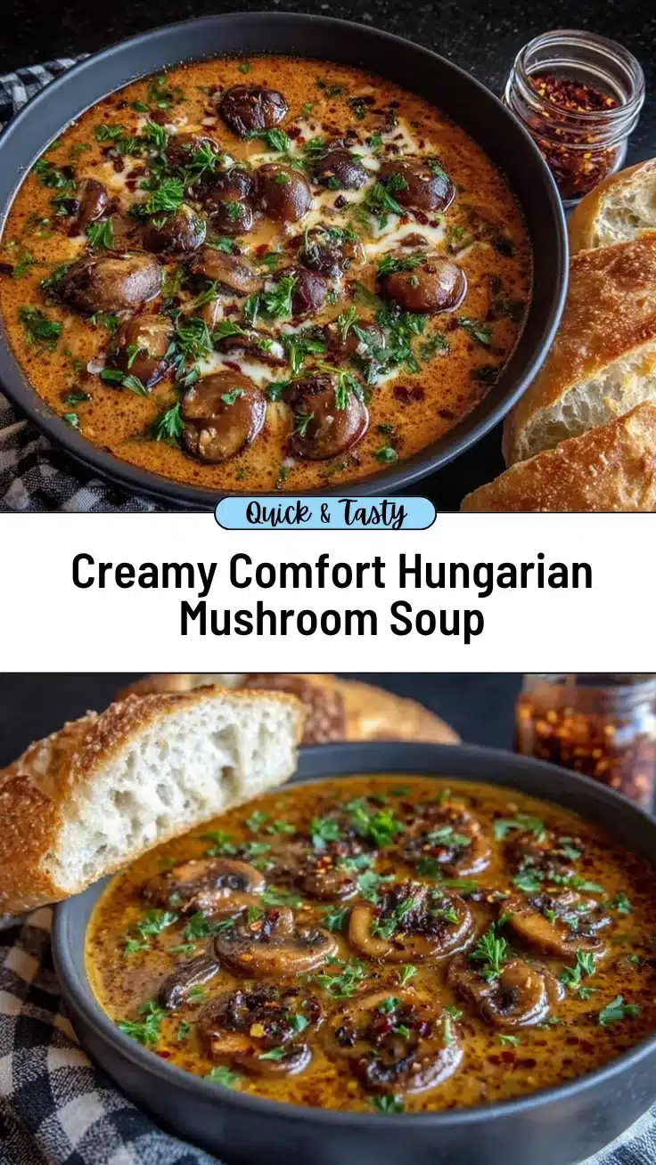 Hungarian mushroom soup recipe