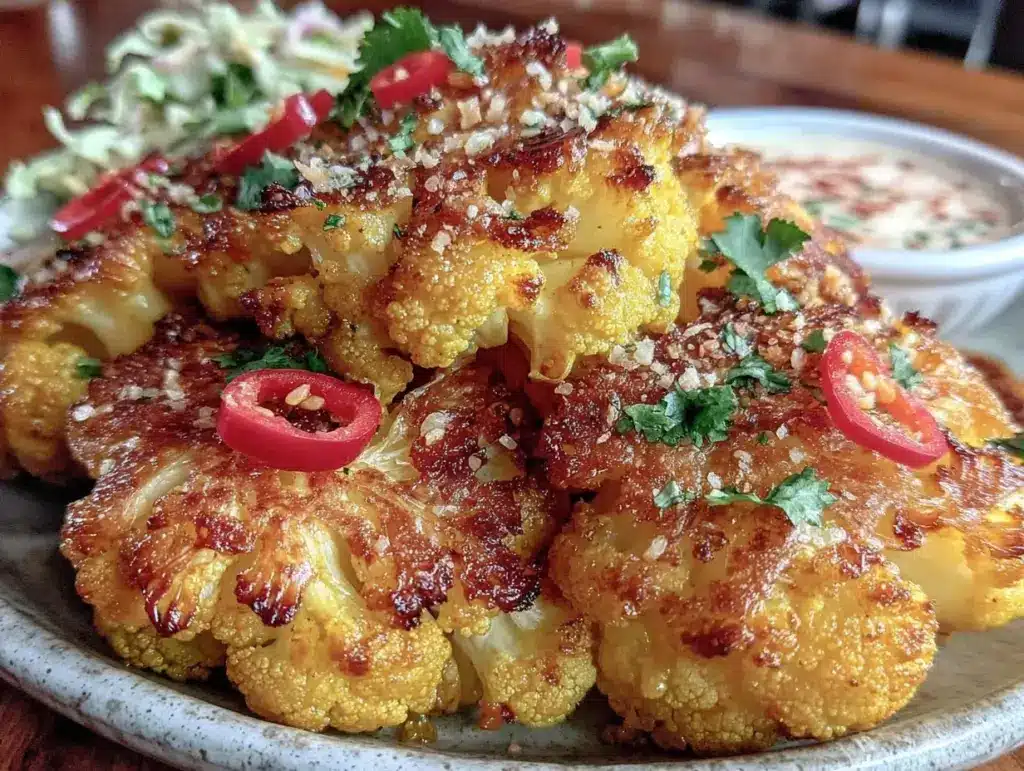 indian spiced cauliflower - featured image