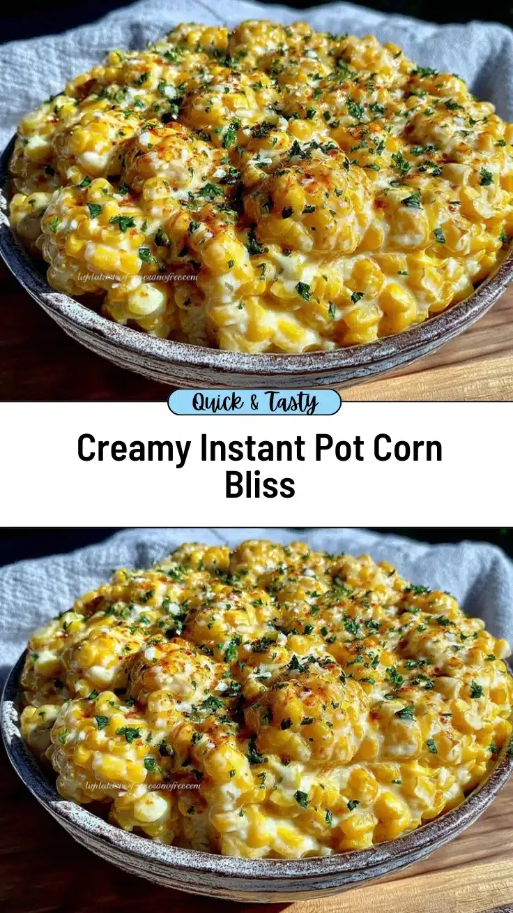 Instant Pot creamed corn recipe