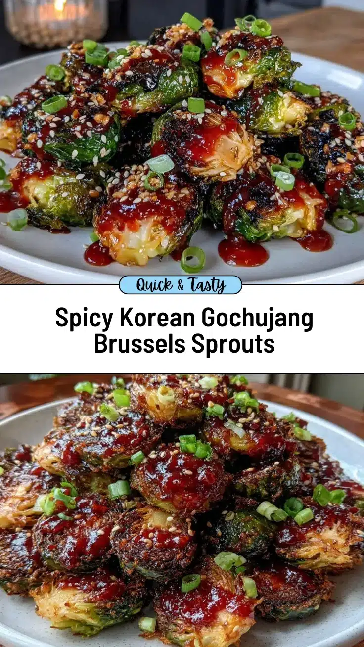 Korean glazed Brussels sprouts recipe