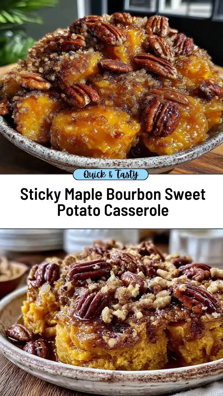 maple-bourbon sweet potato casserole recipe