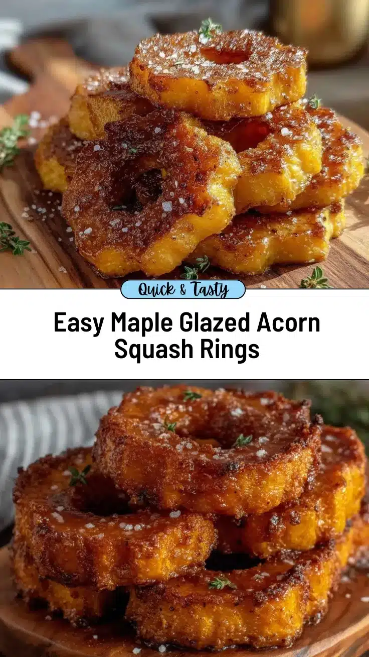 maple glazed acorn squash rings recipe
