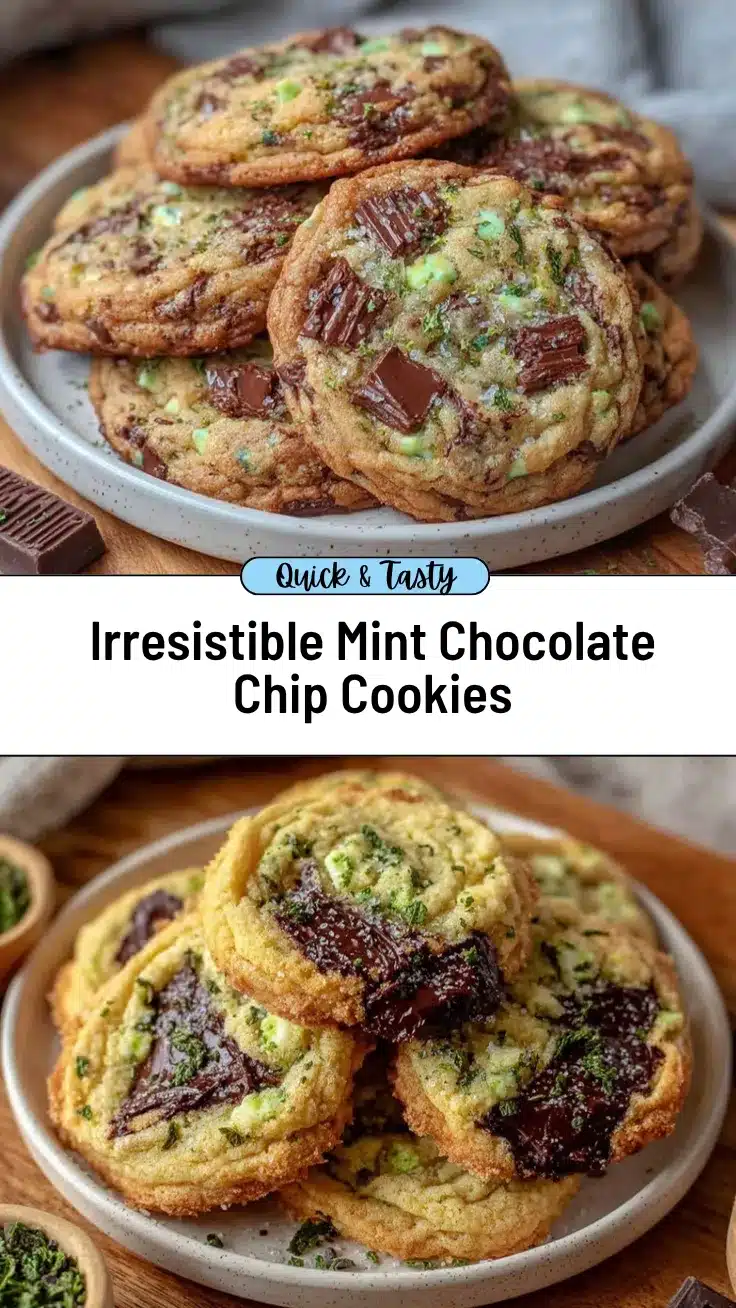 mint chocolate chip cookies recipe