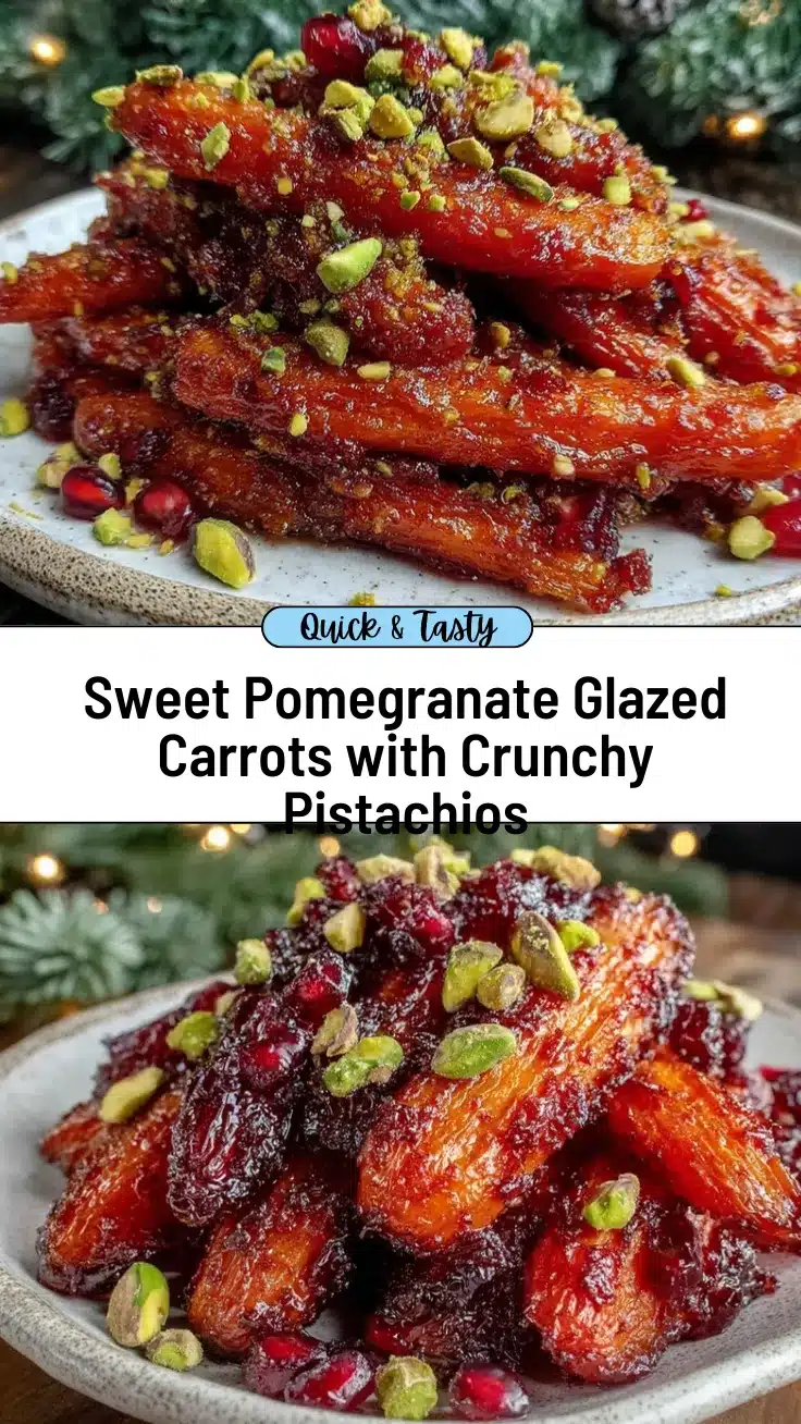 pomegranate glazed carrots recipe