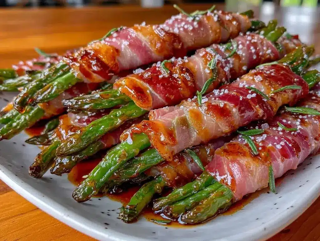 prosciutto-wrapped green beans - featured image