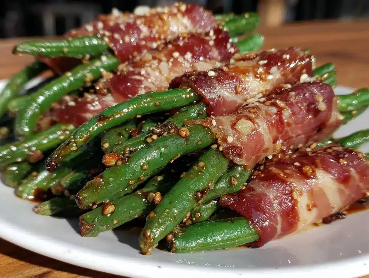 prosciutto-wrapped green beans preparation steps