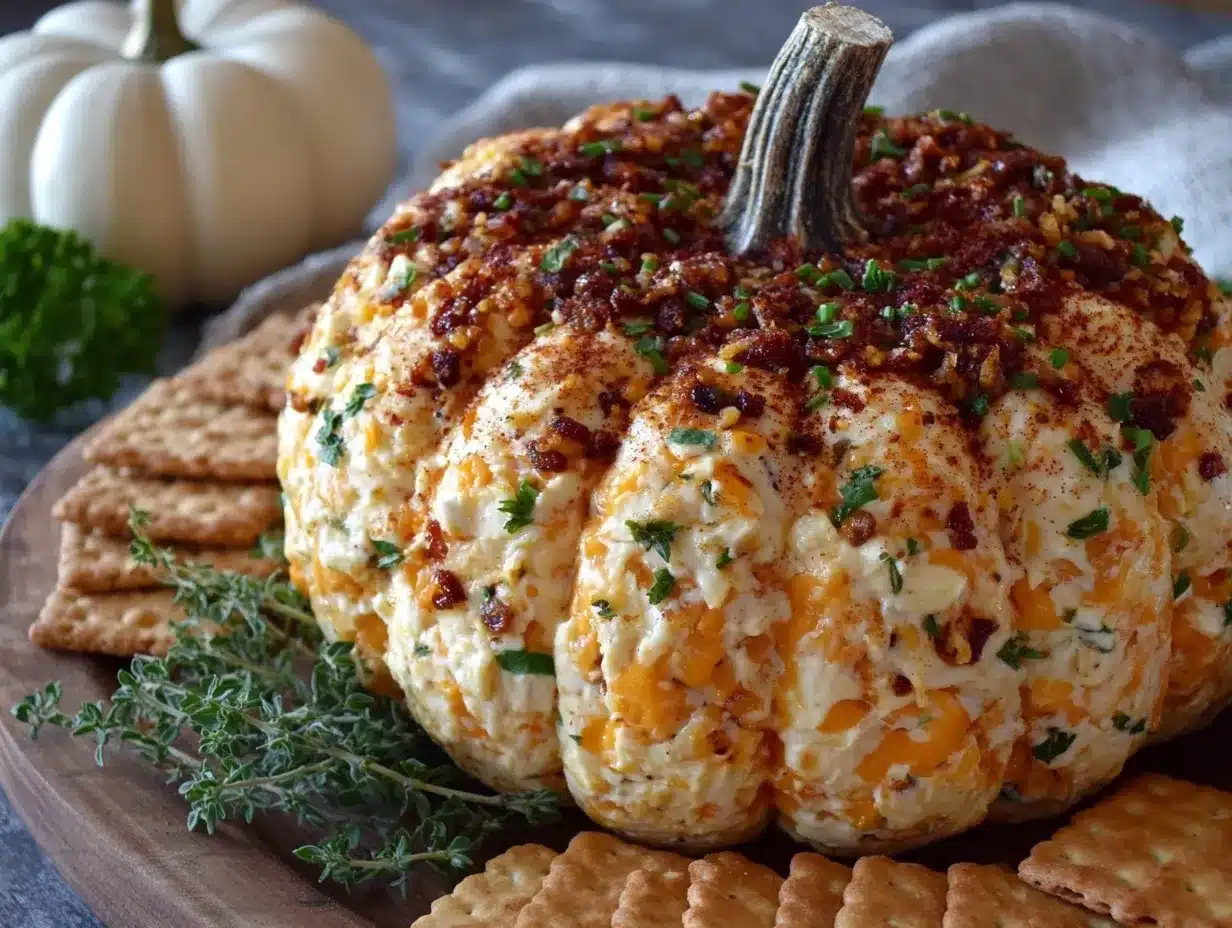 pumpkin cheese ball preparation steps