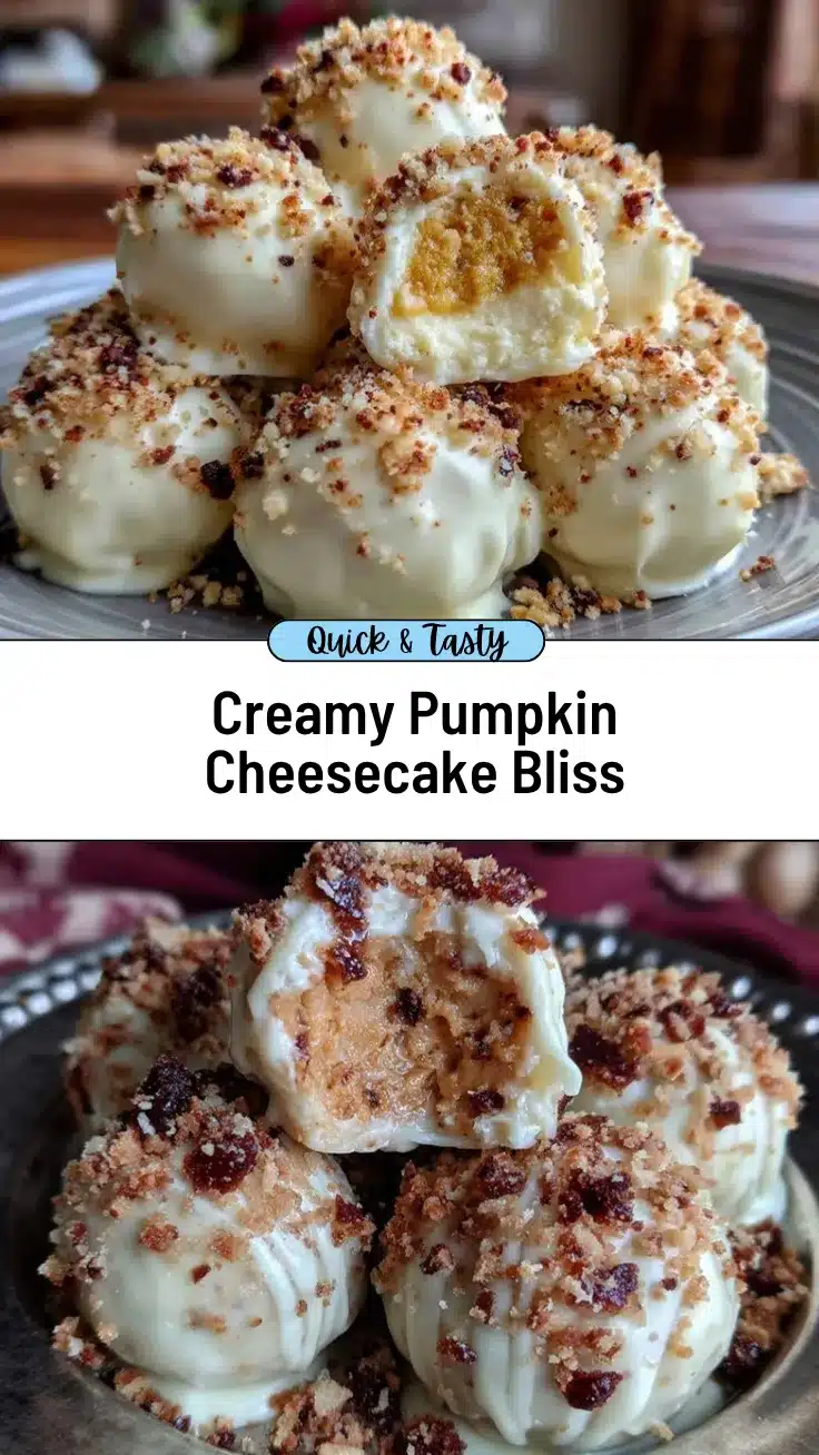 pumpkin cheesecake balls recipe