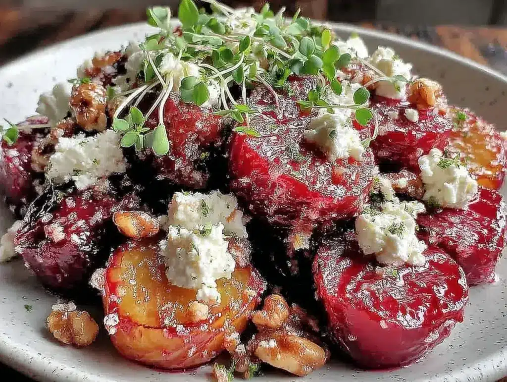 roasted beet salad - featured image