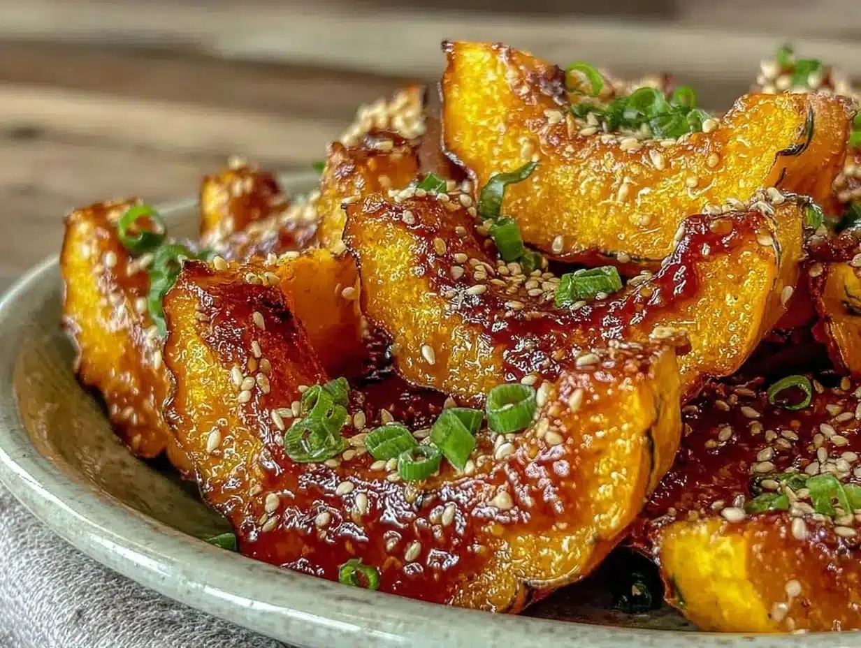 roasted kabocha squash with miso glaze preparation steps