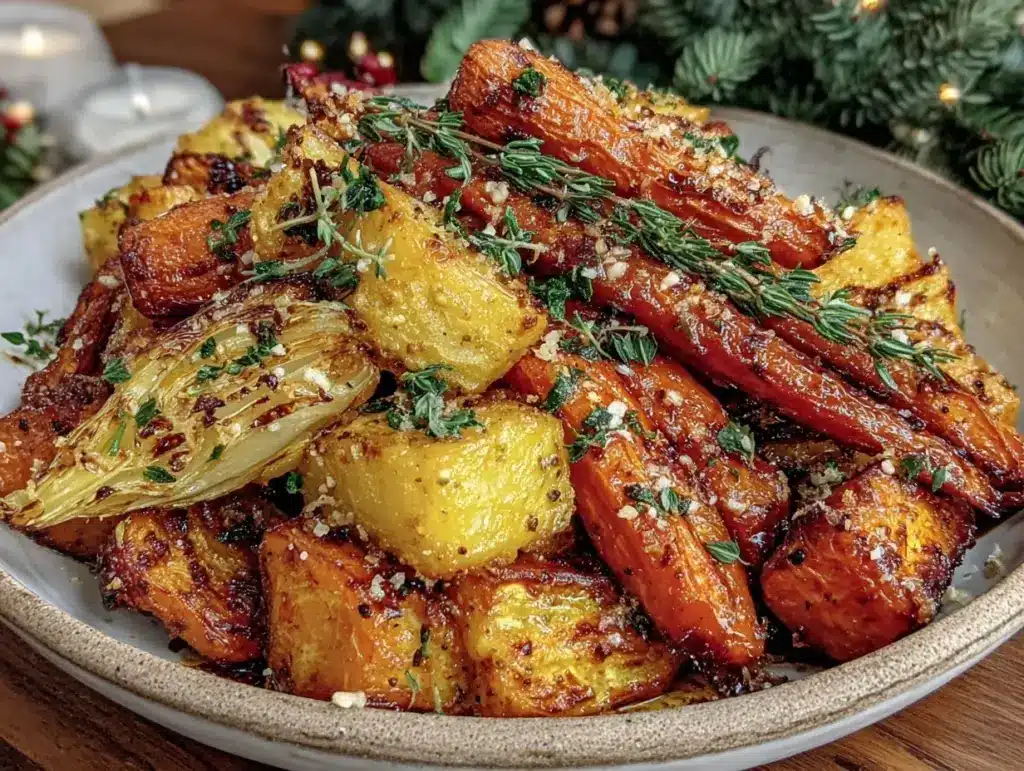 roasted root vegetable medley - featured image