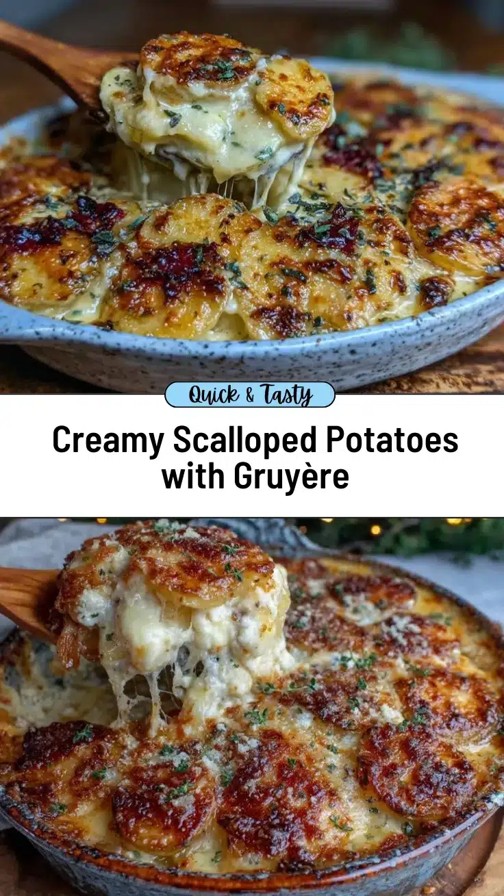 scalloped potatoes with caramelized onions and gruyère recipe