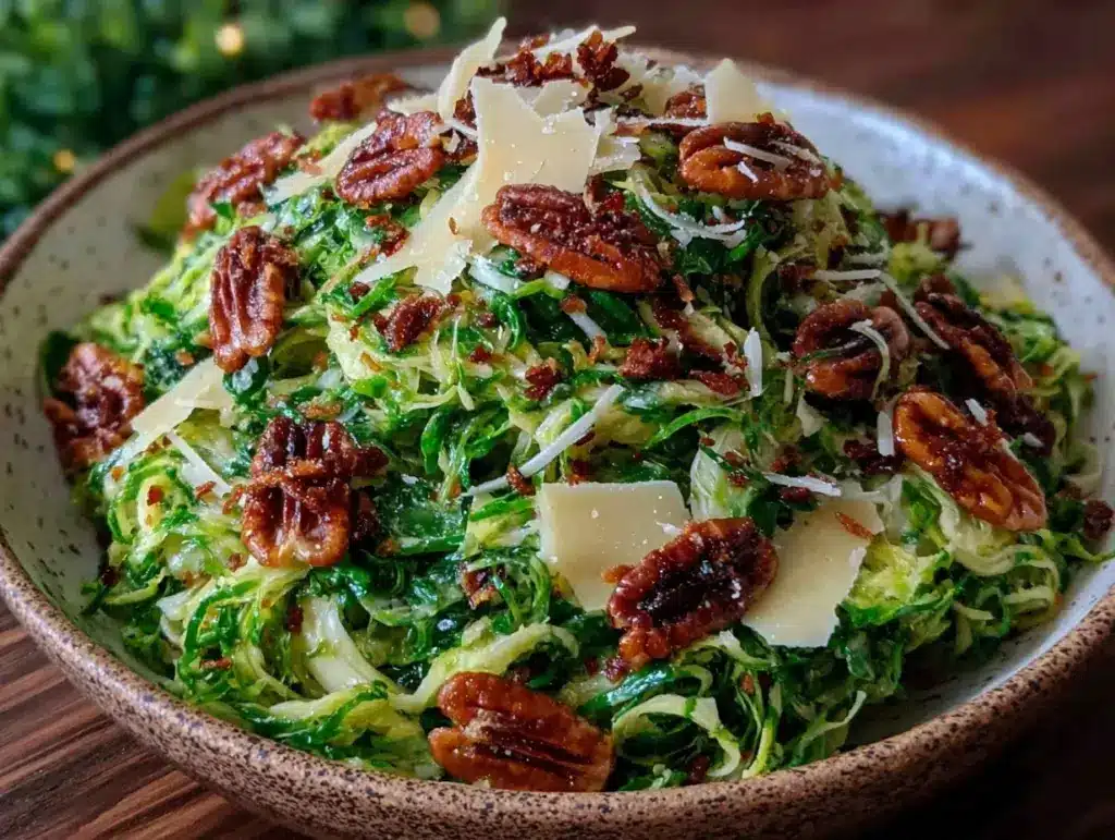 shaved Brussels sprouts salad - featured image