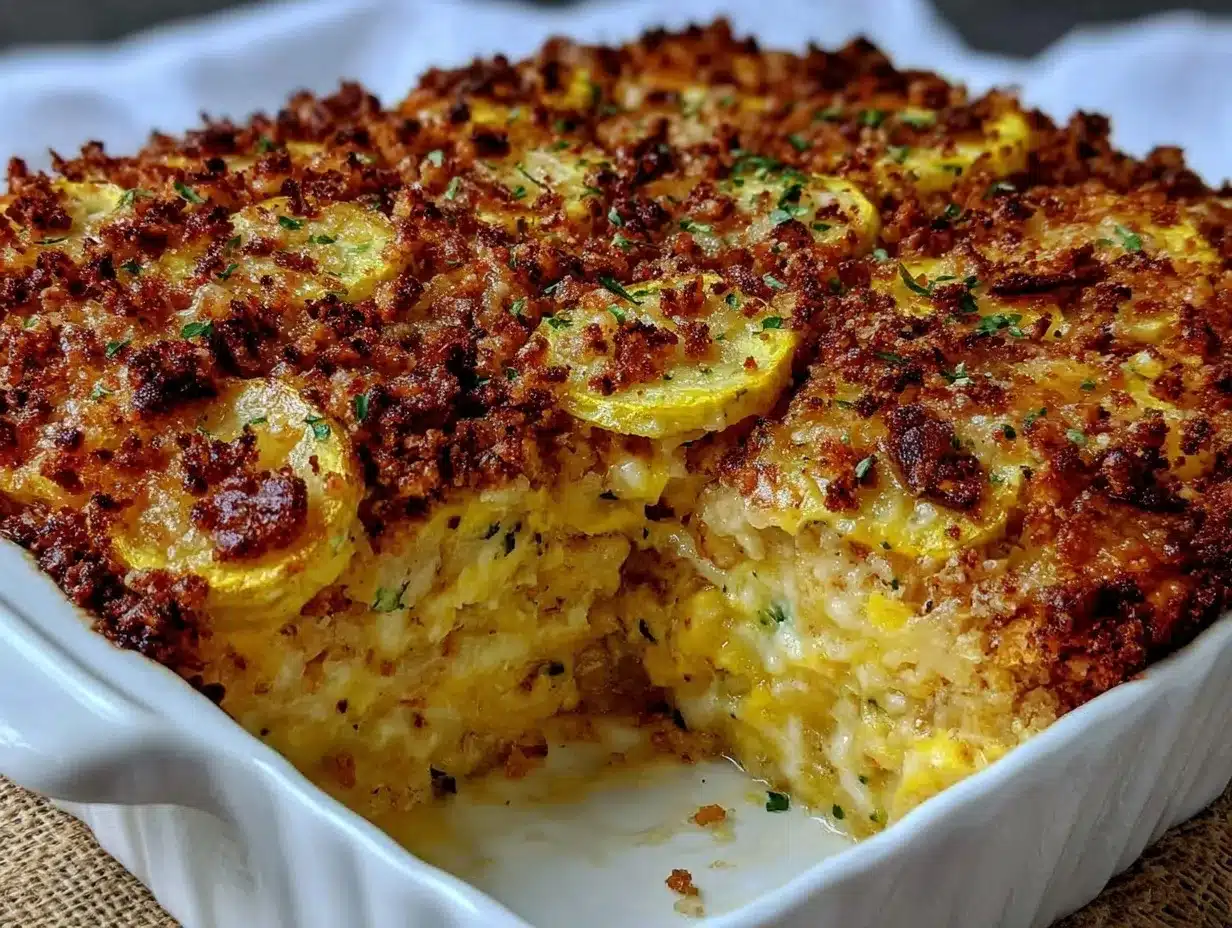 squash casserole recipe preparation steps