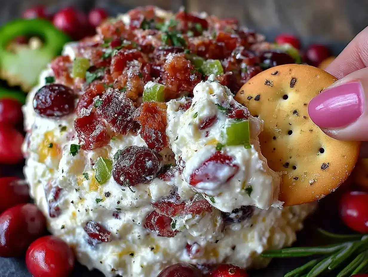 sweet and spicy cranberry jalapeño dip preparation steps