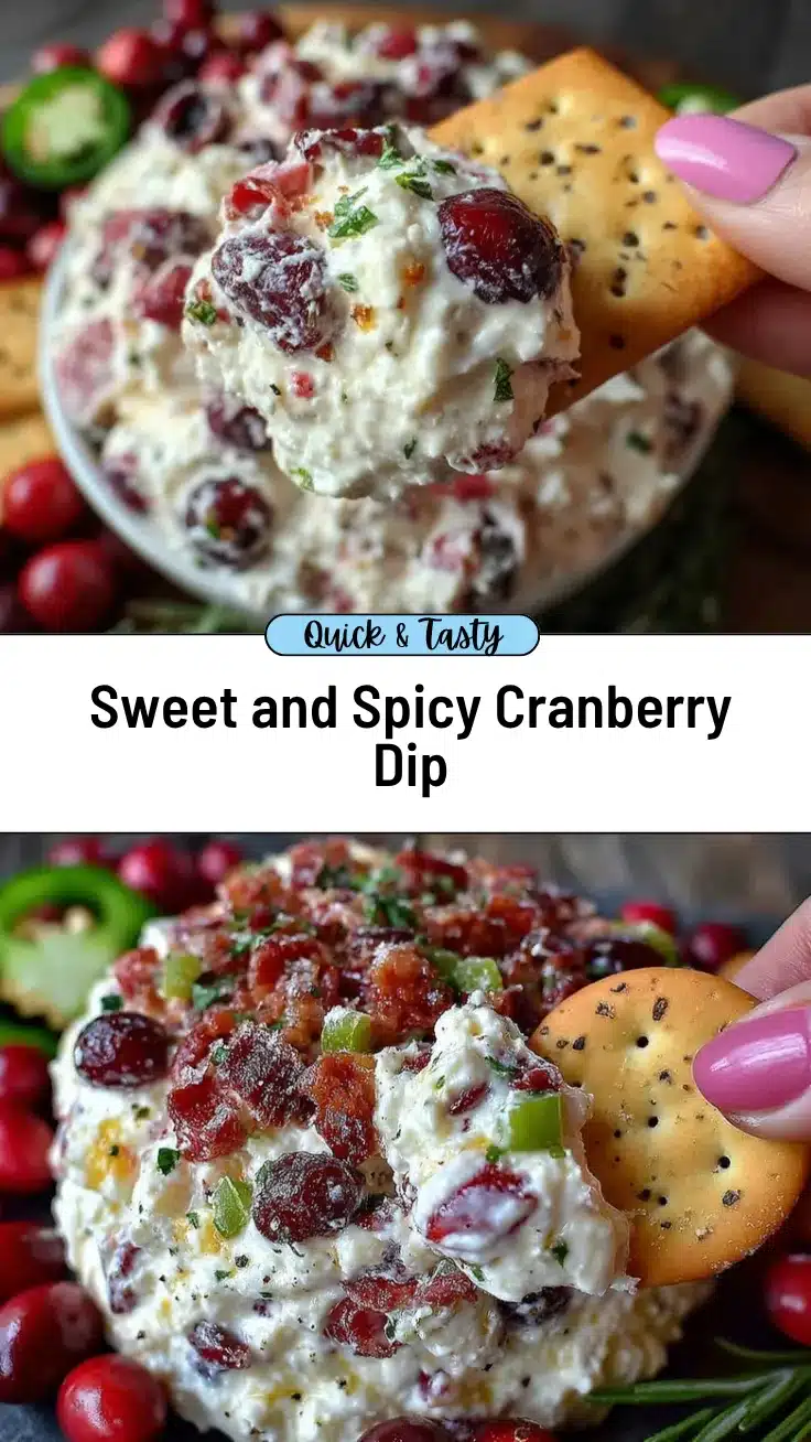 sweet and spicy cranberry jalapeño dip recipe