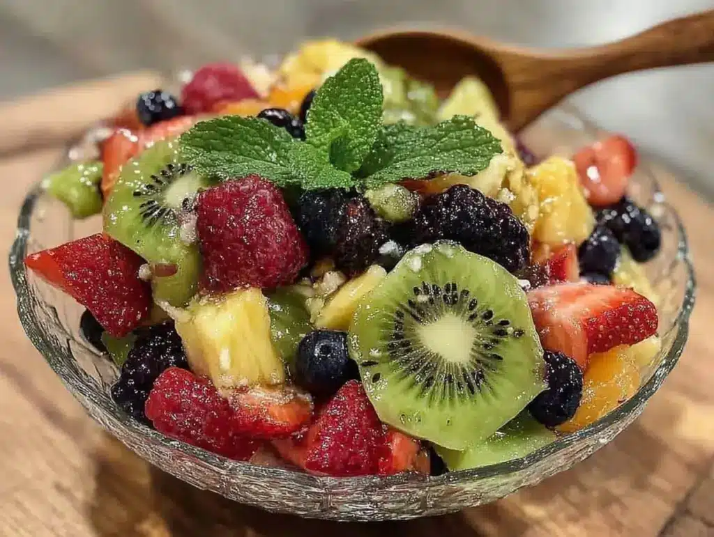 tropical fruit salad - featured image