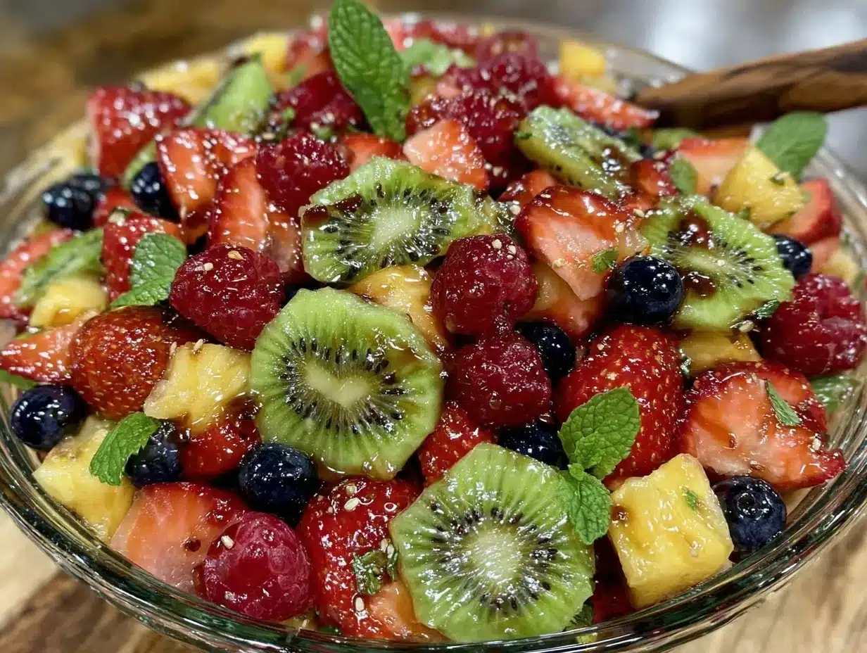 tropical fruit salad preparation steps