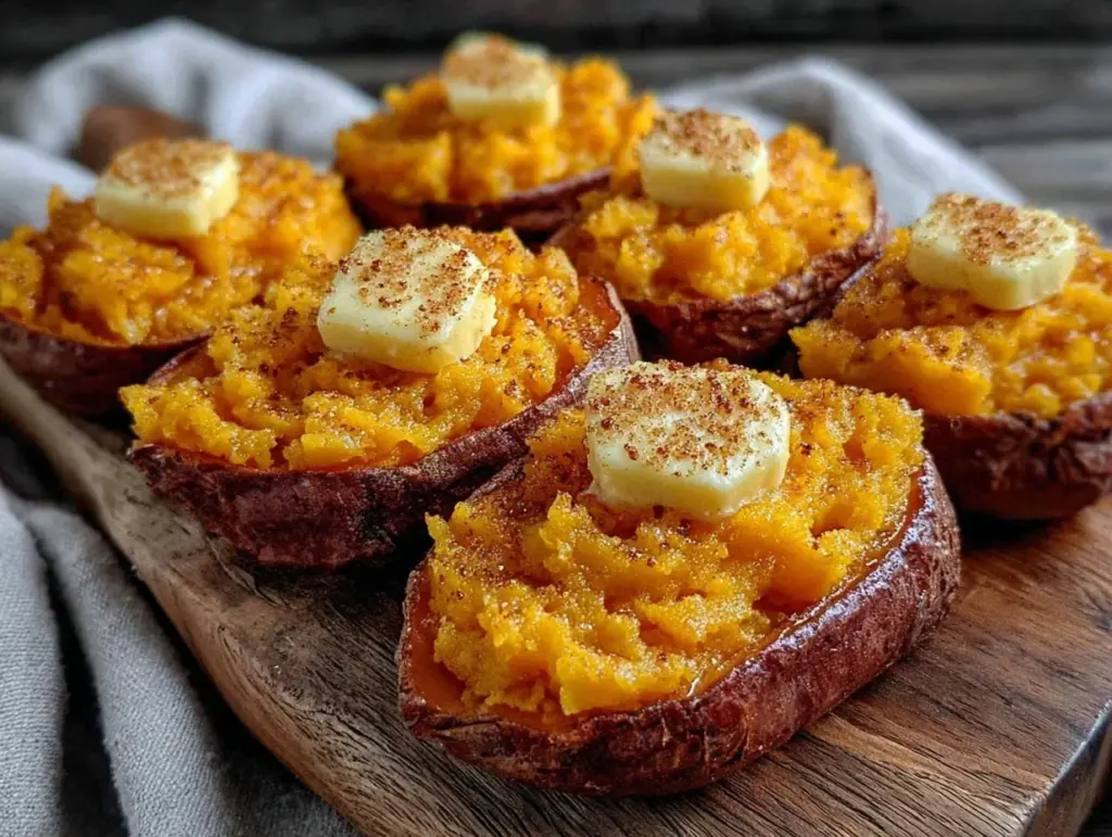 twice-baked sweet potatoes - featured image