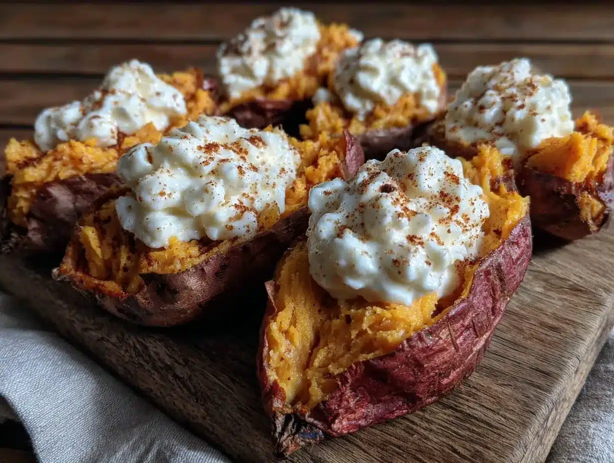 twice-baked sweet potatoes preparation steps