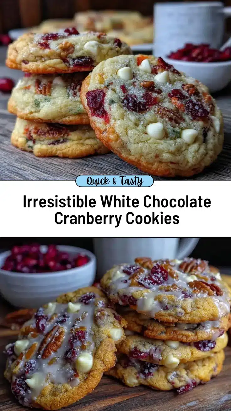 white chocolate cranberry pecan cookies recipe