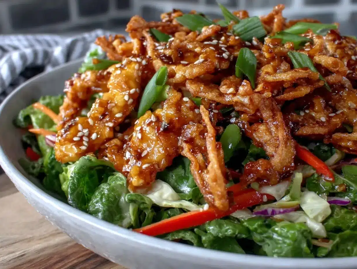 asian sesame chicken salad preparation steps