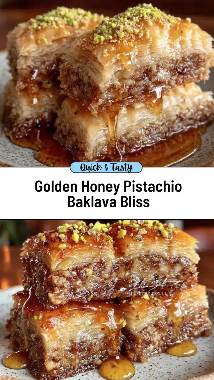 baklava with honey and pistachios recipe