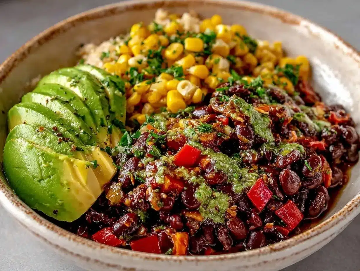 black bean corn mix preparation steps