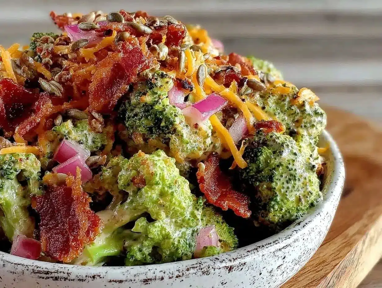 broccoli bacon salad preparation steps