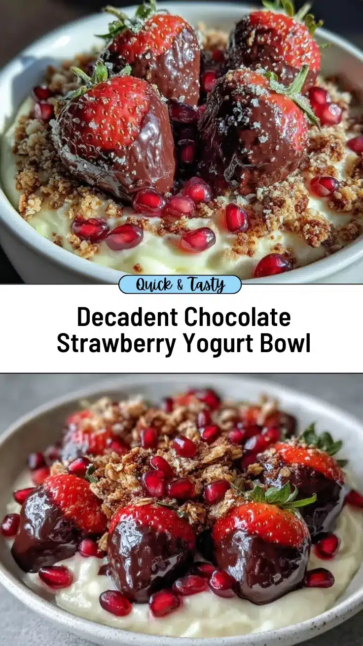 chocolate covered strawberry greek yogurt bowl recipe