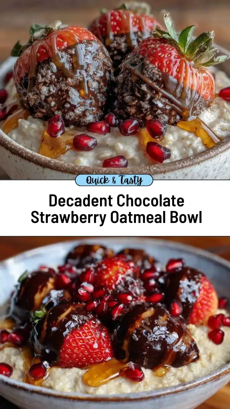 chocolate covered strawberry oatmeal bowl recipe