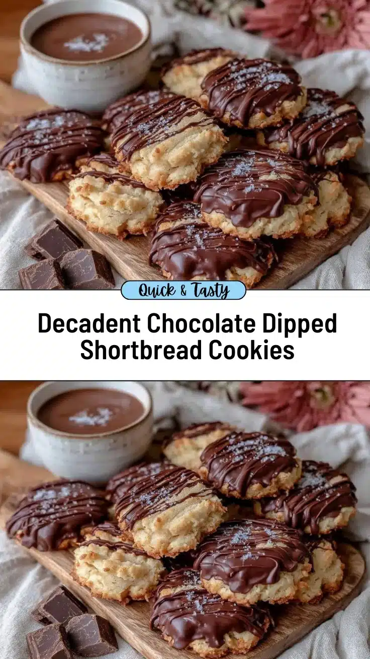 chocolate dipped shortbread cookies recipe