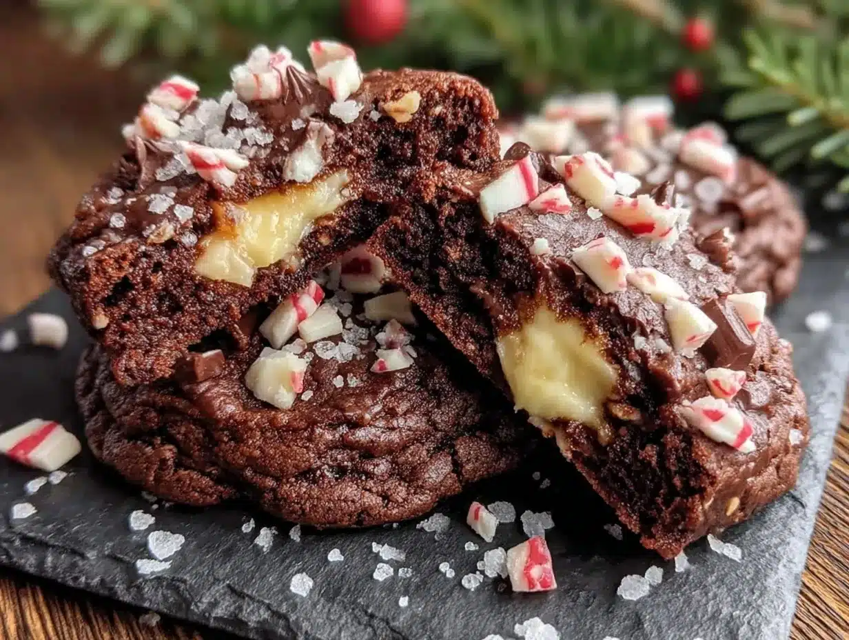 chocolate peppermint bark cookies preparation steps