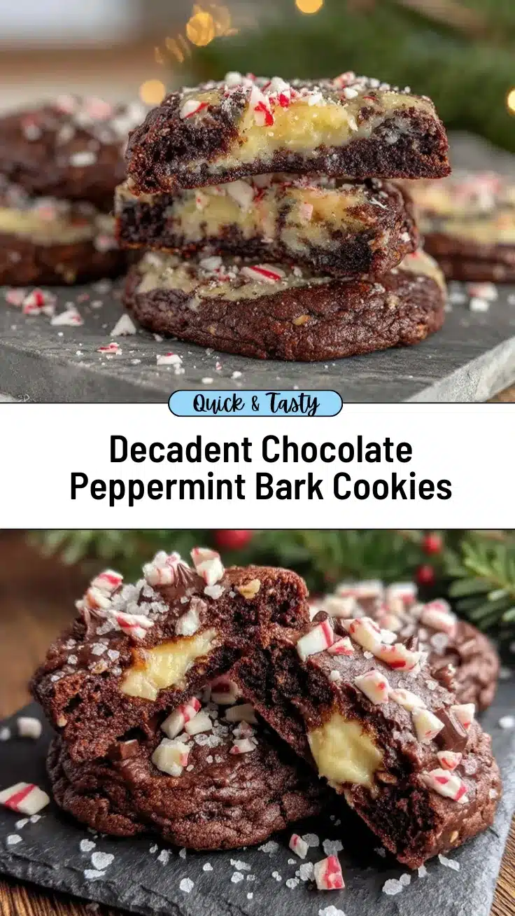 chocolate peppermint bark cookies recipe