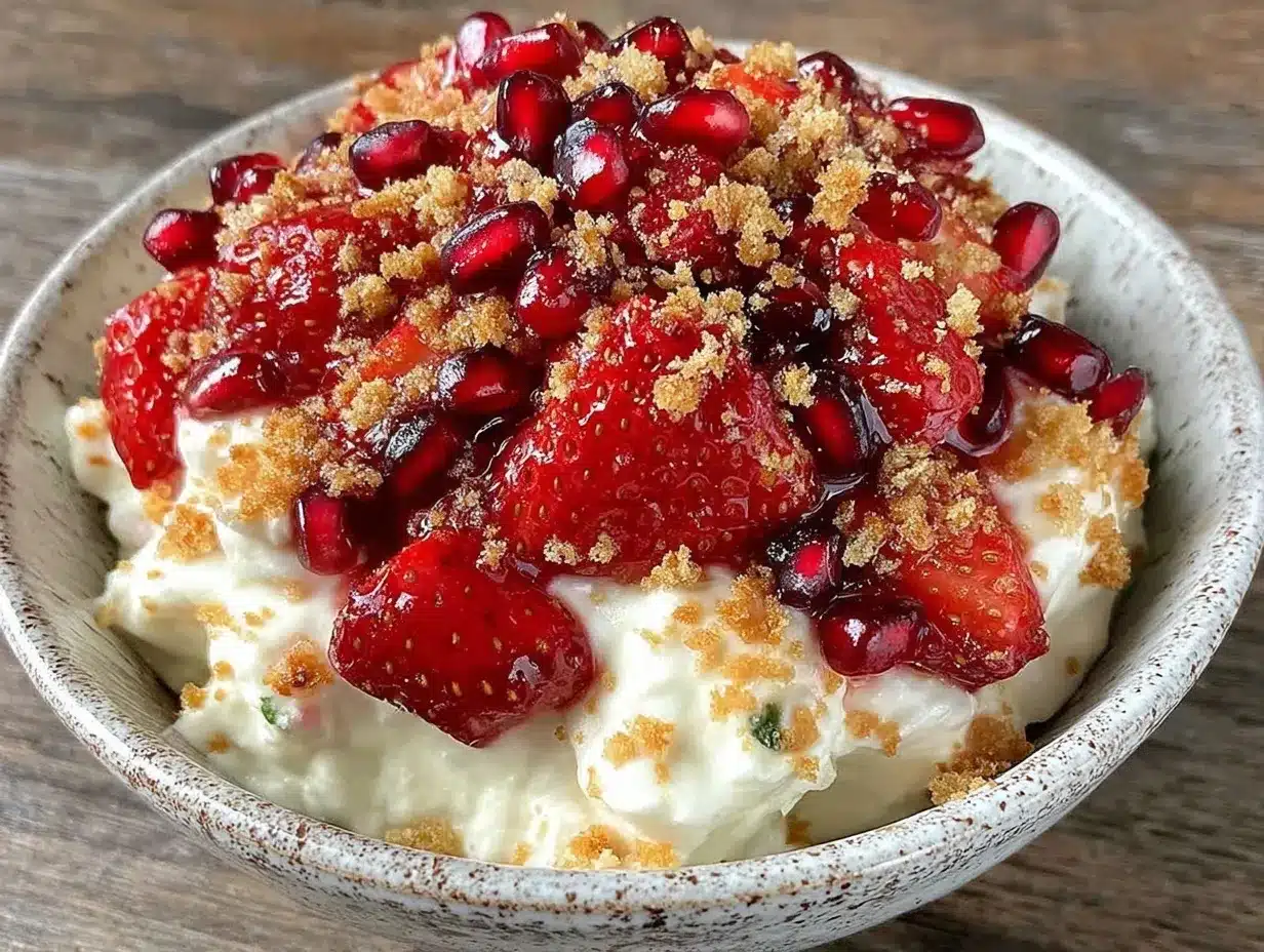 cottage cheese strawberry bowl preparation steps