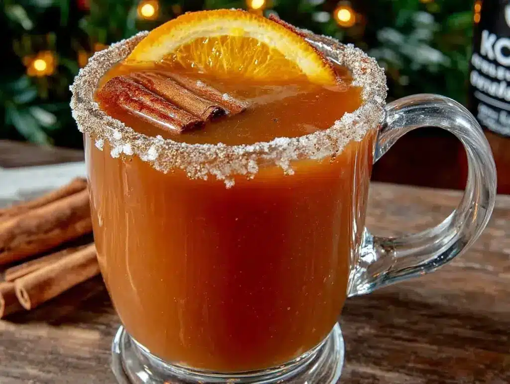 cozy hot apple cider with cinnamon - featured image