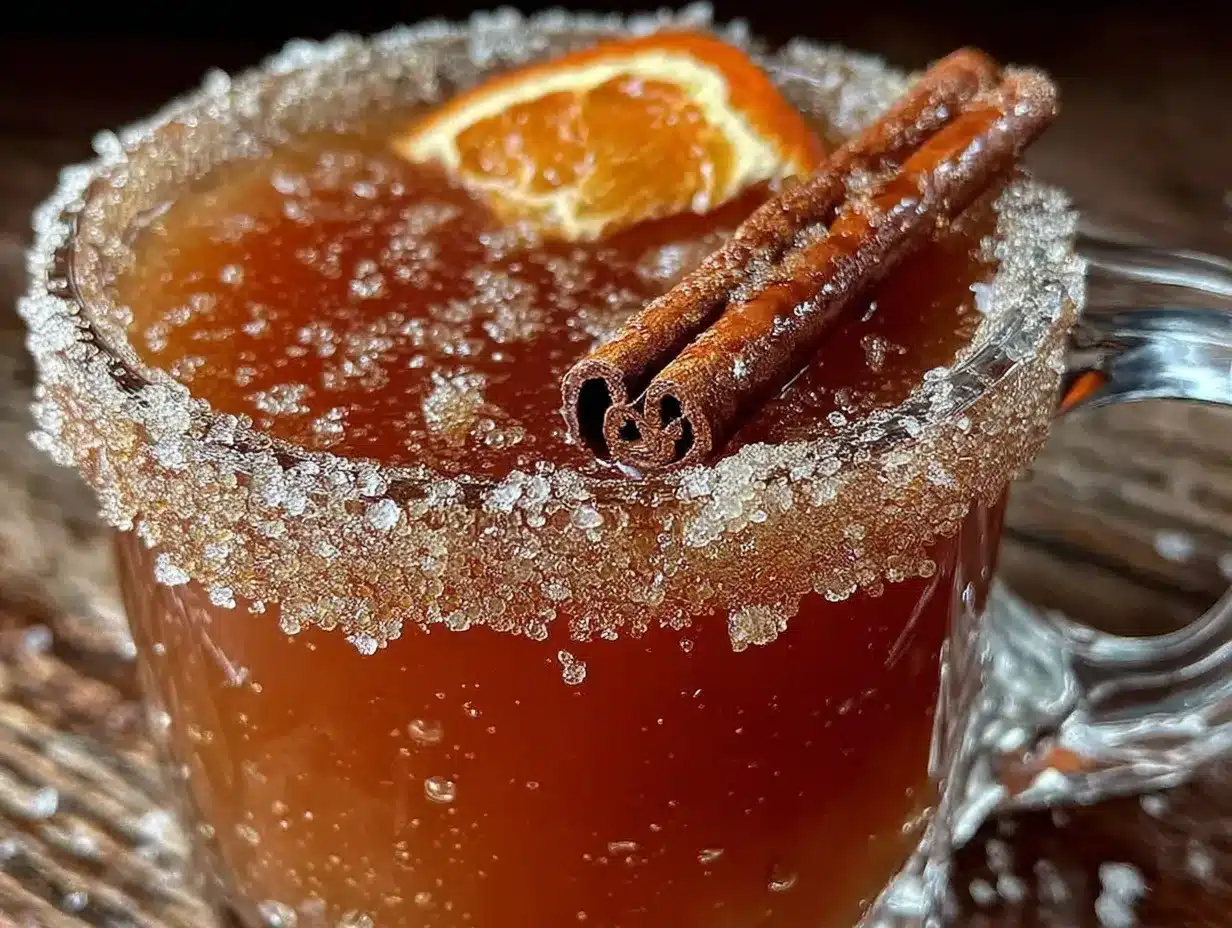 cozy hot apple cider with cinnamon preparation steps