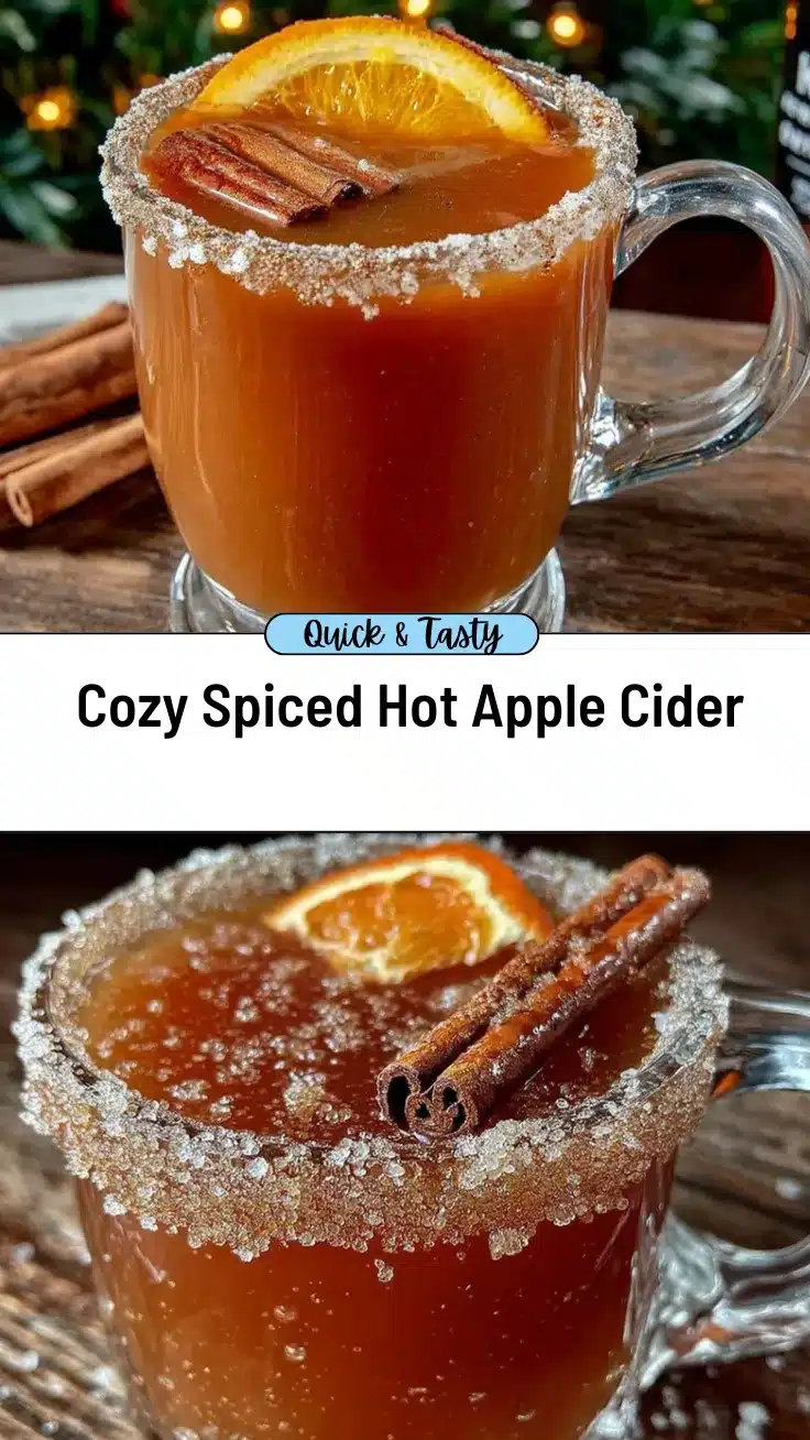 cozy hot apple cider with cinnamon recipe