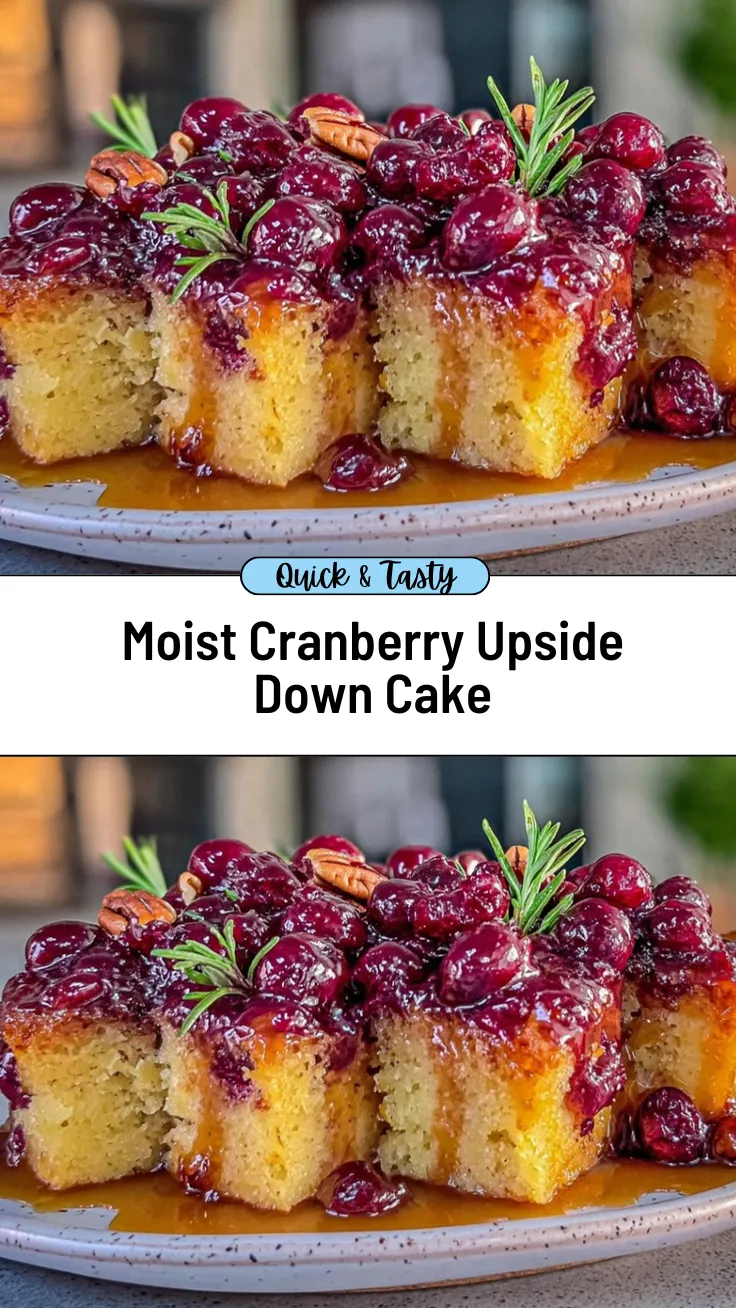 cranberry upside down cake recipe