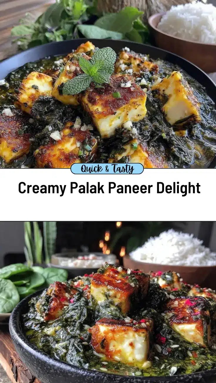 creamy palak paneer recipe recipe