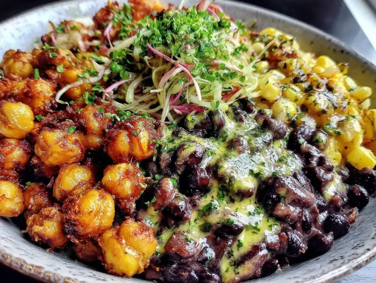 crispy chickpeas chimichurri bowl preparation steps